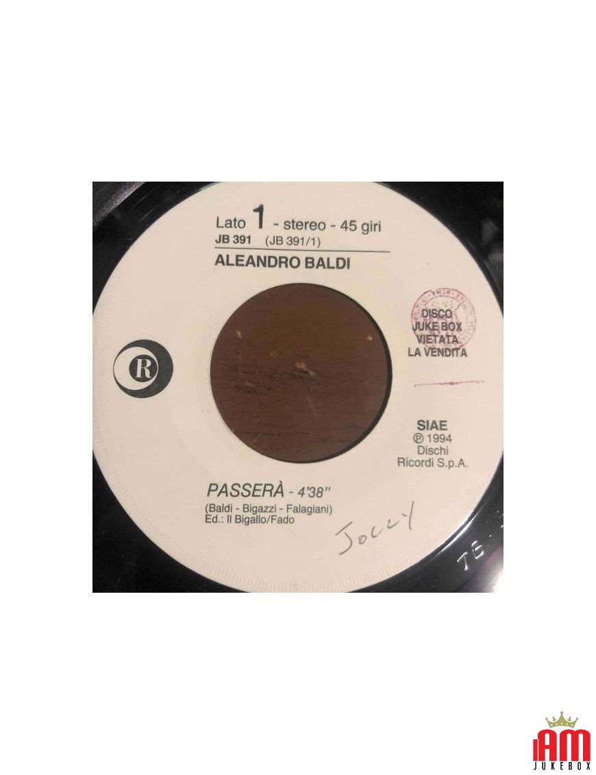 Signor Lieutenant Will Pass [Aleandro Baldi,...] – Vinyl 7", 45 RPM, Jukebox [product.brand] 1 - Shop I'm Jukebox 