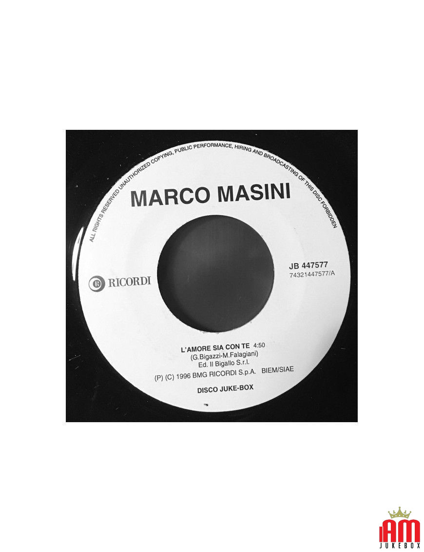 L'Amore Sia Con Te Funky Tarro [Marco Masini,...] – Vinyl 7", Single [product.brand] 1 - Shop I'm Jukebox 