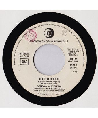 Reporter Lucia (For You Alone) [Genova & Steffan,...] – Vinyl 7", 45 RPM, Jukebox [product.brand] 1 - Shop I'm Jukebox 