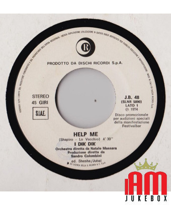 Help Me Metamauco [I Dik Dik,...] - Vinyl 7", 45 RPM, Promo [product.brand] 1 - Shop I'm Jukebox 