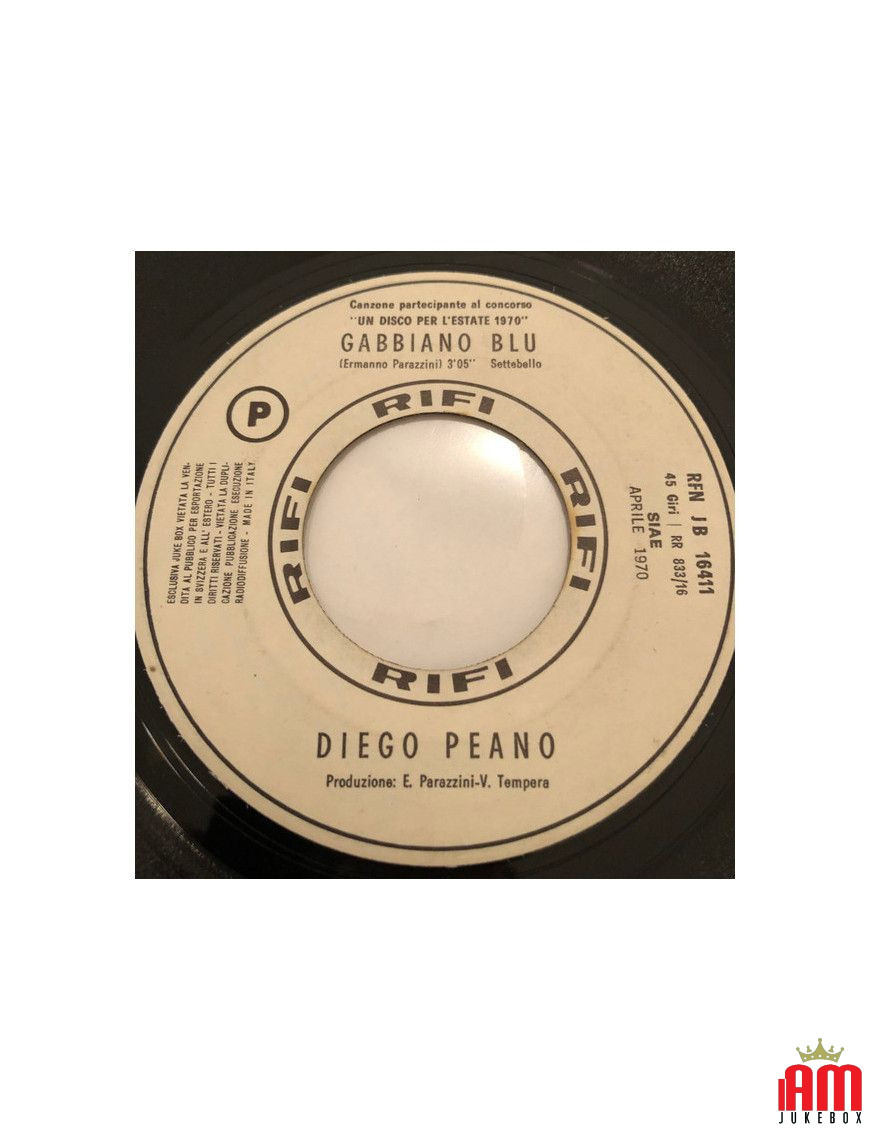 Blue Seagull I Walked [Diego Peano,...] - Vinyl 7", 45 RPM, Jukebox [product.brand] 1 - Shop I'm Jukebox 