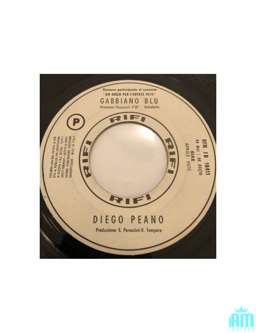 Blue Seagull I Walked [Diego Peano,...] - Vinyle 7", 45 RPM, Jukebox [product.brand] 1 - Shop I'm Jukebox 