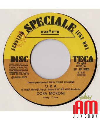 Ora Tu Sola [Dora Moroni,...] – Vinyl 7", 45 RPM, Jukebox, Stereo [product.brand] 1 - Shop I'm Jukebox 