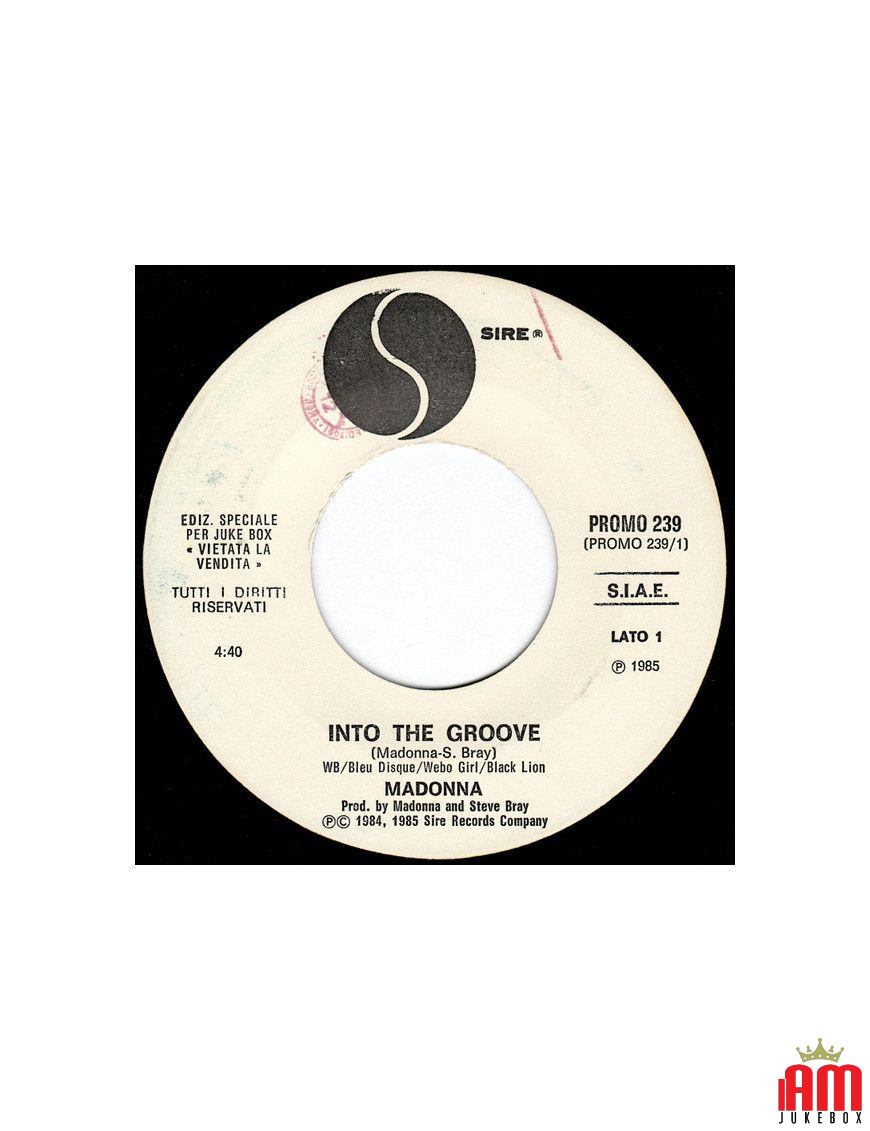 Into The Groove Holiday [Madonna] - Vinyl 7", 45 RPM, Single, Jukebox [product.brand] 1 - Shop I'm Jukebox 