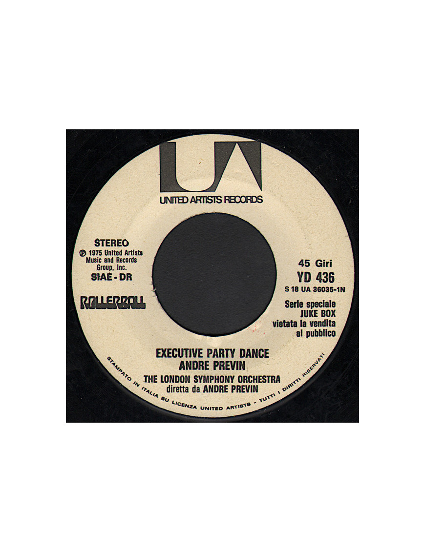 Rollerball (Executive Party Dance) Tornerai [London Symphony Orchestra,...] - Vinyl 7", 45 RPM, Jukebox [product.brand] 1 - Shop