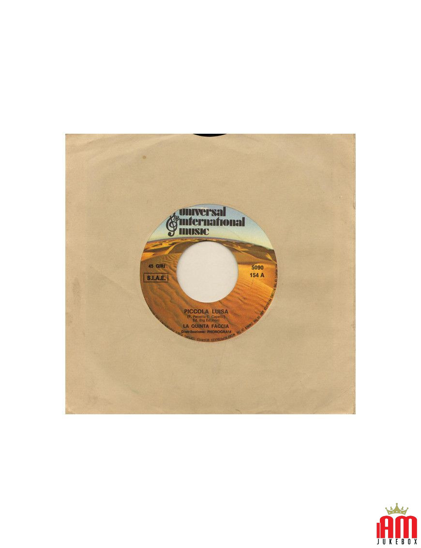 Little Luisa Sweet Tender Friend [La Quinta Faccia,...] - Vinyl 7", 45 RPM, Jukebox [product.brand] 1 - Shop I'm Jukebox 