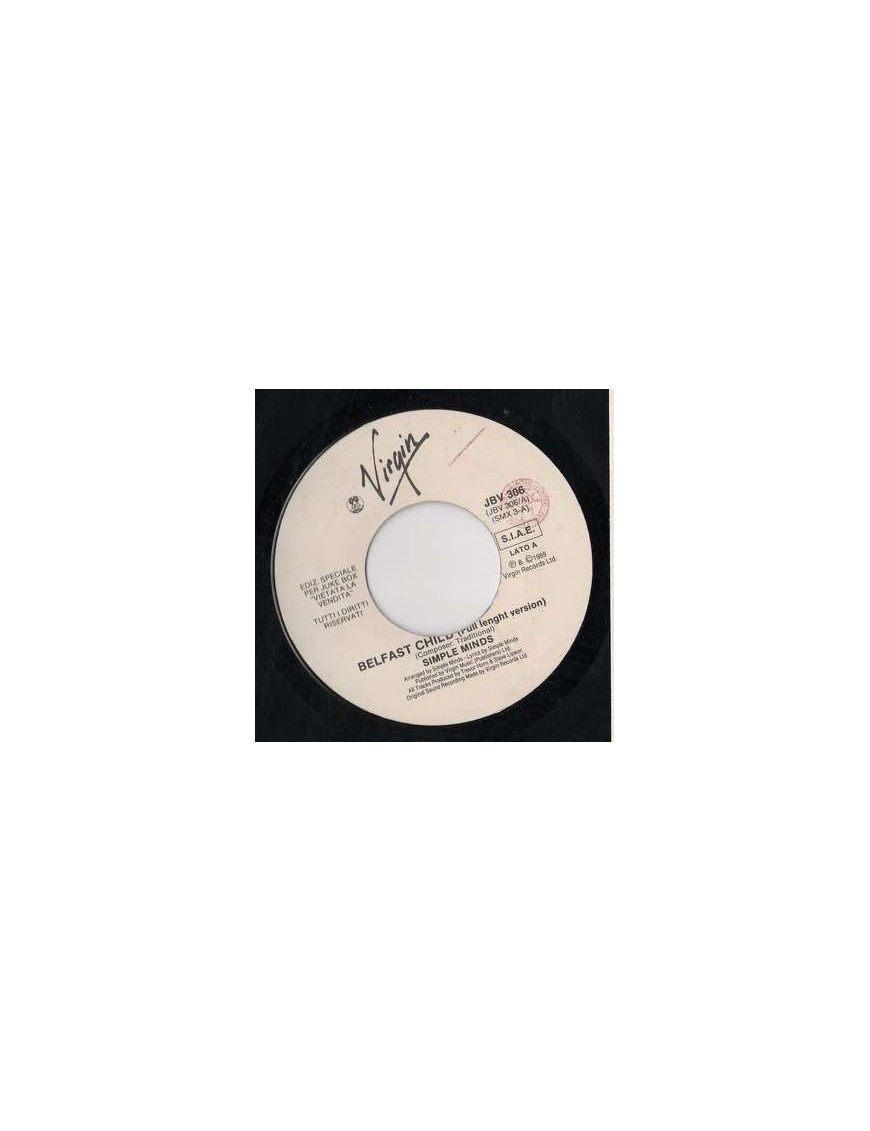 Belfast Child [Simple Minds] - Vinyle 7", 45 tours, Jukebox [product.brand] 1 - Shop I'm Jukebox 