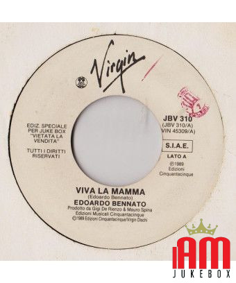 Viva La Mamma [Edoardo Bennato] – Vinyl 7", 45 RPM, Jukebox [product.brand] 1 - Shop I'm Jukebox 