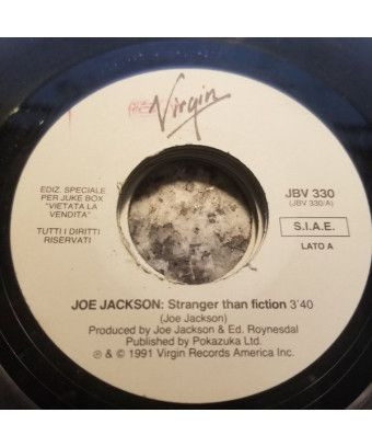 Stranger Than Fiction Kozmik (Single Edit) [Joe Jackson,...] - Vinyle 7", 45 RPM, Jukebox [product.brand] 1 - Shop I'm Jukebox 