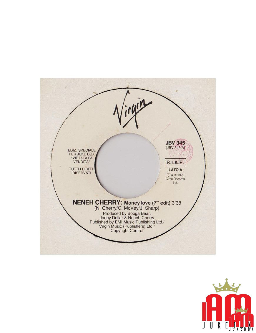 Money Love (7" Edit) Carry On (Radio Version) [Neneh Cherry,...] - Vinyl 7", 45 RPM, Jukebox [product.brand] 1 - Shop I'm Jukebo