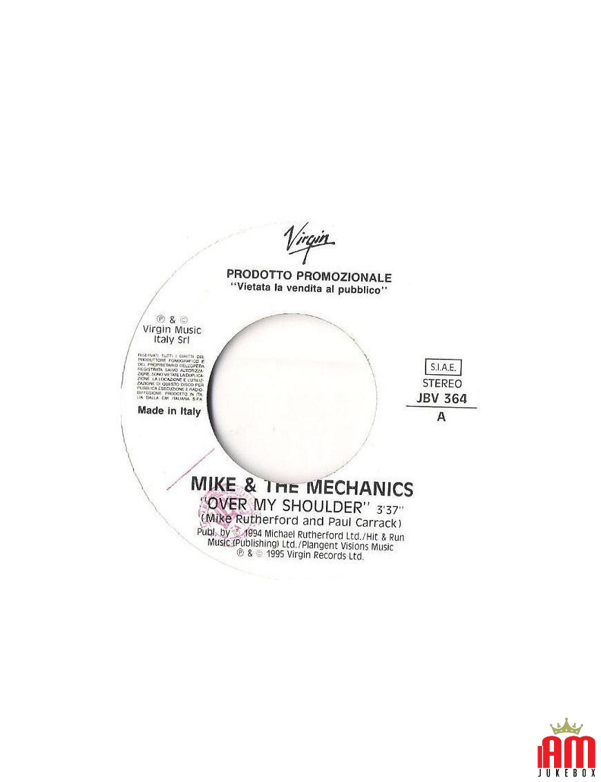 Over My Shoulder That Look In Your Eye [Mike & The Mechanics,...] - Vinyl 7", 45 RPM, Promo, Stereo [product.brand] 1 - Shop I'm