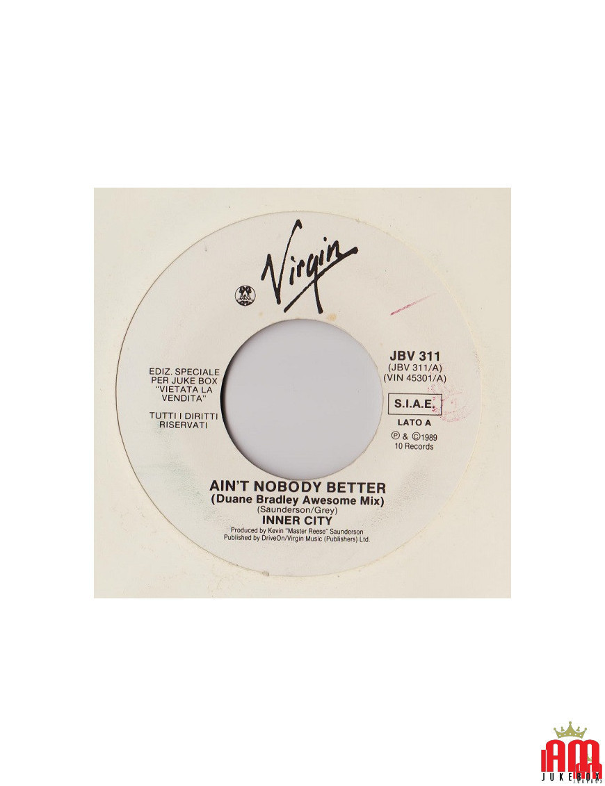 Ain't Nobody Better (Duane Bradley Awesome Mix) Violently [Inner City,...] - Vinyl 7", 45 RPM, Jukebox [product.brand] 1 - Shop 