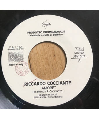 Amore   Baby Come Back [Riccardo Cocciante,...] - Vinyl 7", 45 RPM, Promo