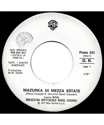  Midsummer Mazurka Going Back To My Roots (Part 1) [Orchestra Spettacolo Raoul Casadei,...] - Vinyl 7", 45 RPM,...