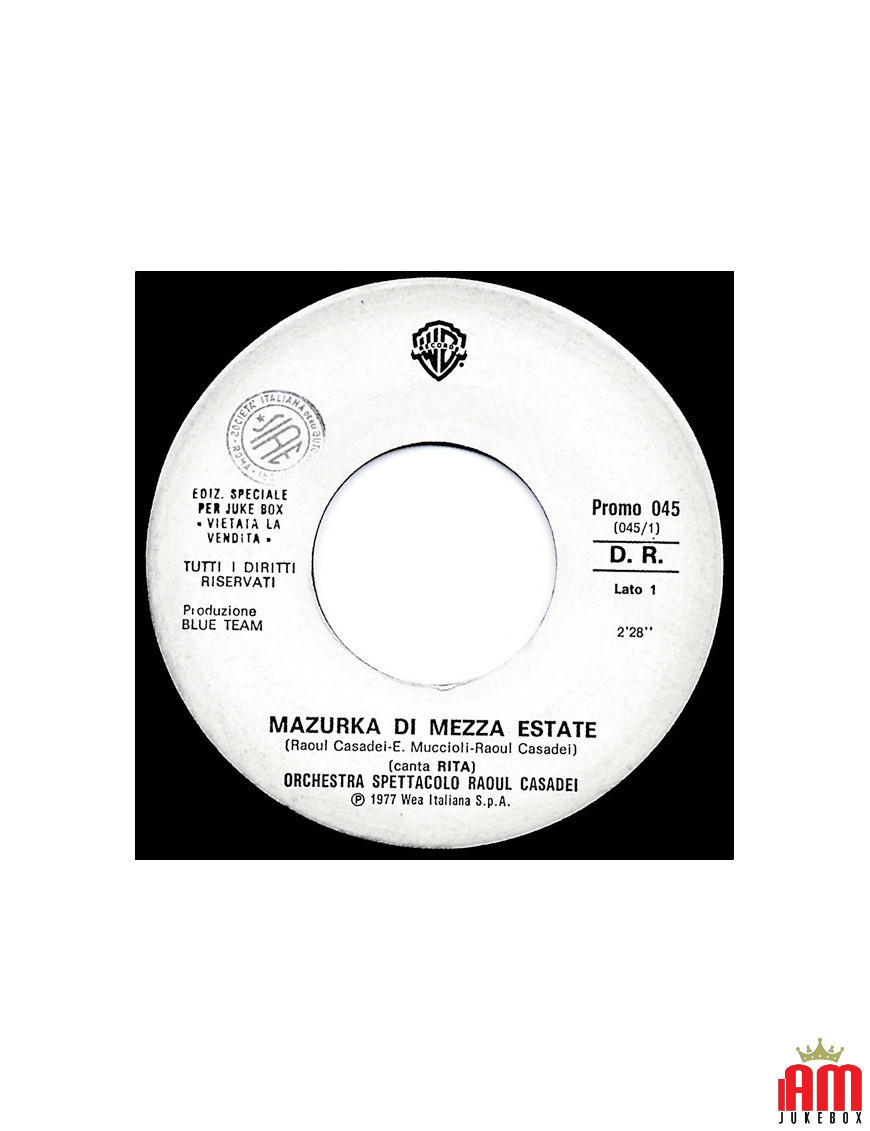  Midsummer Mazurka Going Back To My Roots (Teil 1) [Orchestra Spettacolo Raoul Casadei,...] - Vinyl 7", 45 RPM,...
