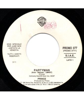 Partyman On Our Own [Prince,...] - Vinyl 7", 45 RPM, Jukebox [product.brand] 1 - Shop I'm Jukebox 