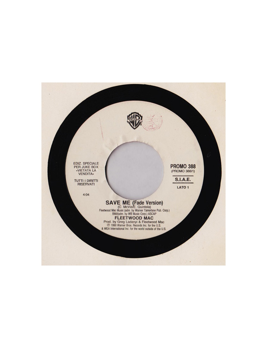 Save Me   A Hard Rain's A Gonna Fall [Fleetwood Mac,...] - Vinyl 7", 45 RPM, Jukebox