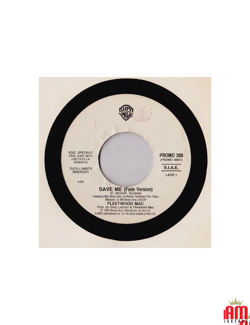 Save Me A Hard Rain's A Gonna Fall [Fleetwood Mac,...] - Vinyl 7", 45 RPM, Jukebox [product.brand] 1 - Shop I'm Jukebox 