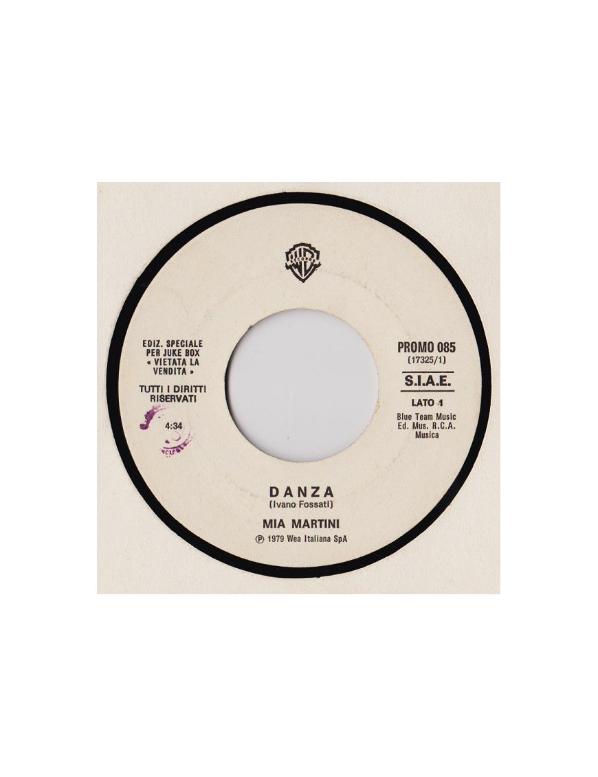Danza   Feel The Need [Mia Martini,...] - Vinyl 7", 45 RPM, Jukebox