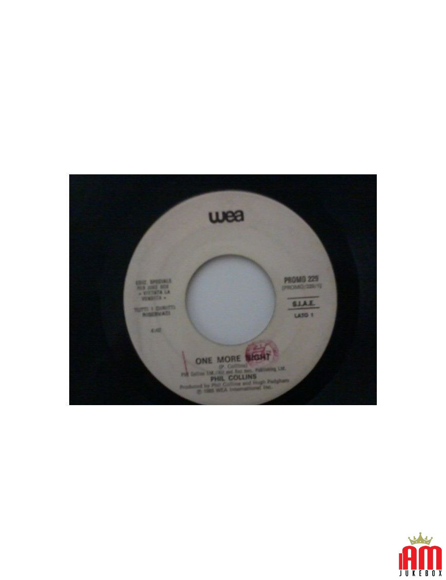 One More Night Un Vero Amore [Phil Collins,...] - Vinyl 7", 45 RPM, Jukebox [product.brand] 1 - Shop I'm Jukebox 