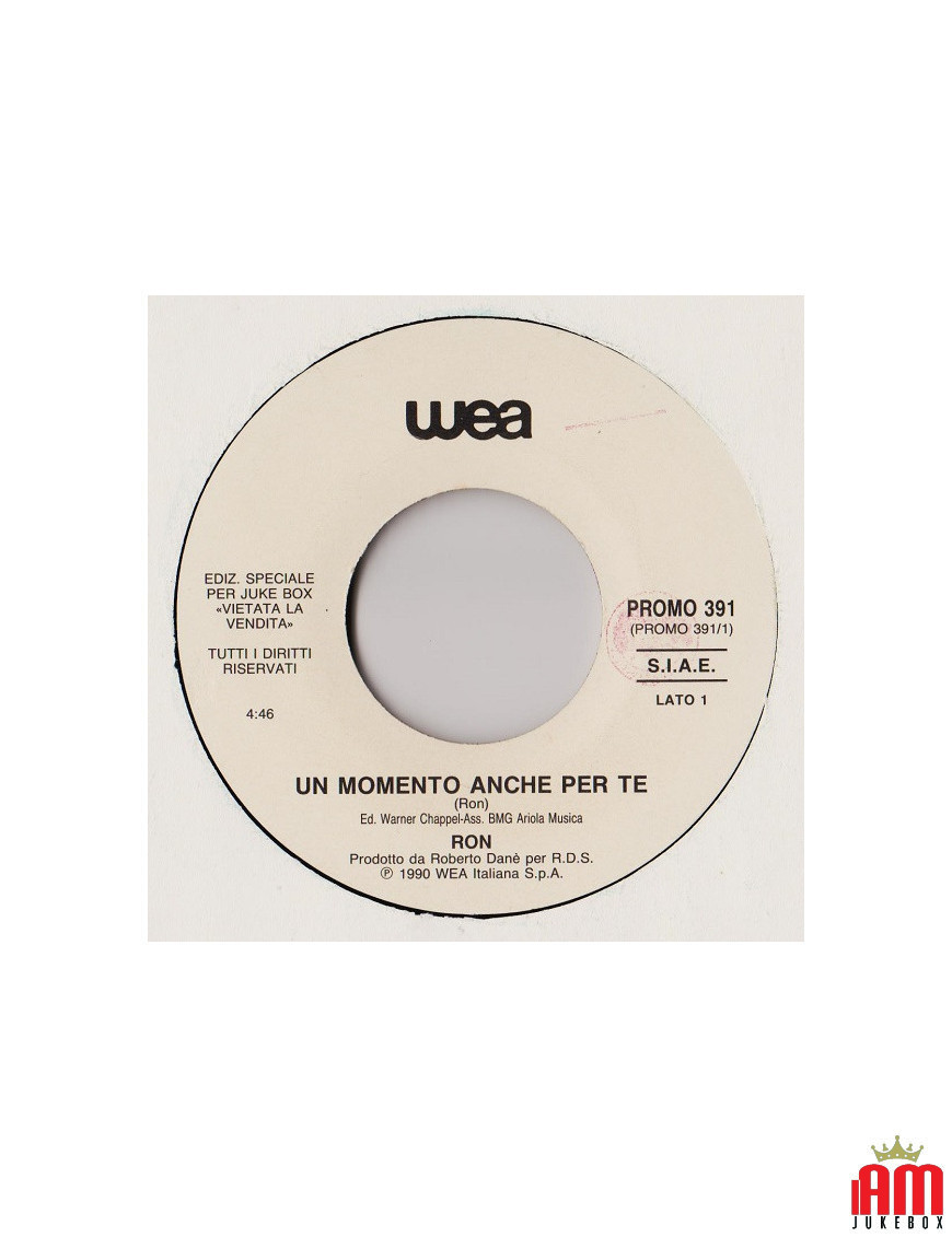 Un Momento Anche Per Te Driving [Ron (16),...] - Vinyl 7", 45 RPM, Jukebox [product.brand] 1 - Shop I'm Jukebox 