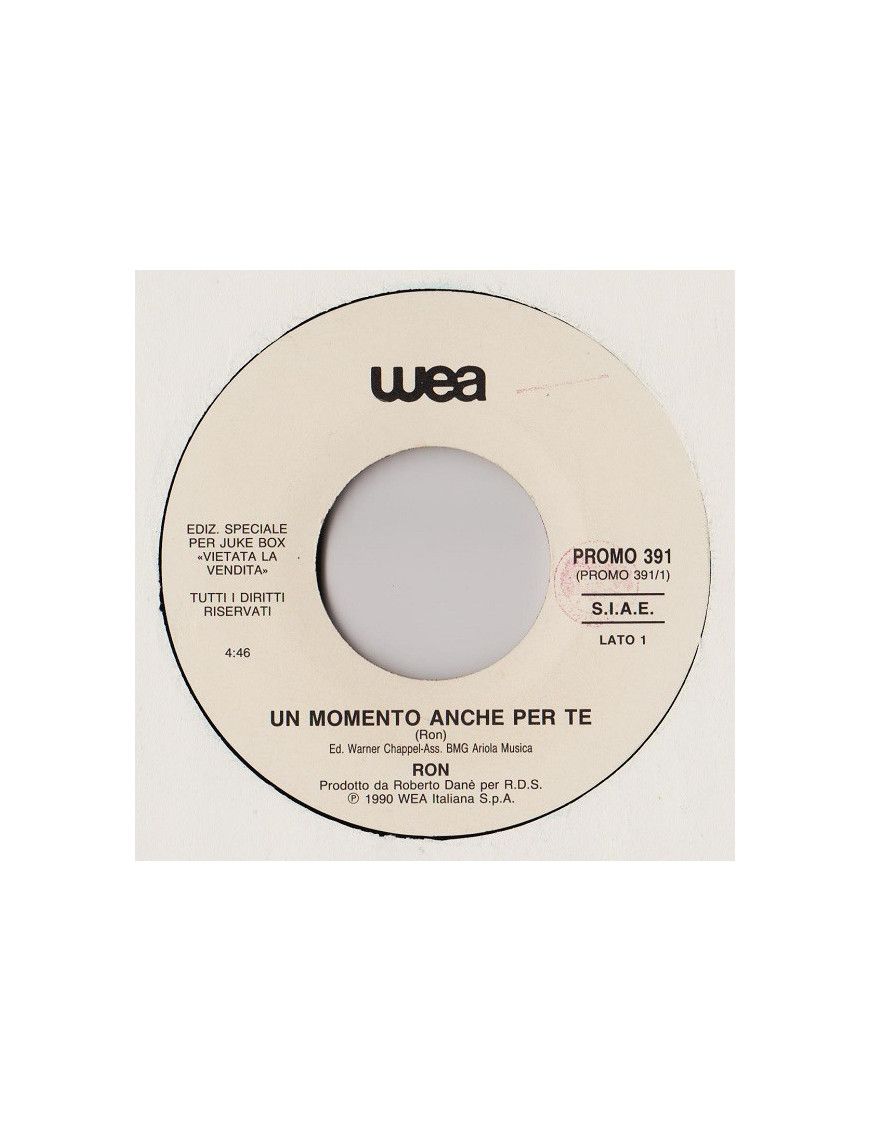 Un Momento Anche Per Te Driving [Ron (16),...] - Vinyl 7", 45 RPM, Jukebox [product.brand] 1 - Shop I'm Jukebox 