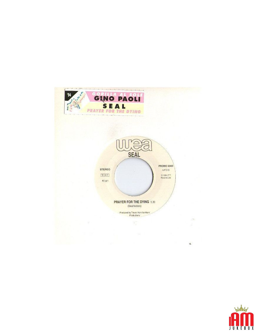 Gorilla Al Sole Prayer For The Dying [Gino Paoli,...] - Vinyl 7", 45 RPM, Jukebox [product.brand] 1 - Shop I'm Jukebox 