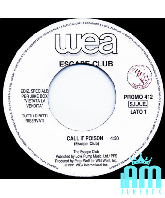 Call It Poison Losing My Religion [The Escape Club,...] - Vinyle 7", 45 RPM, Jukebox [product.brand] 1 - Shop I'm Jukebox 
