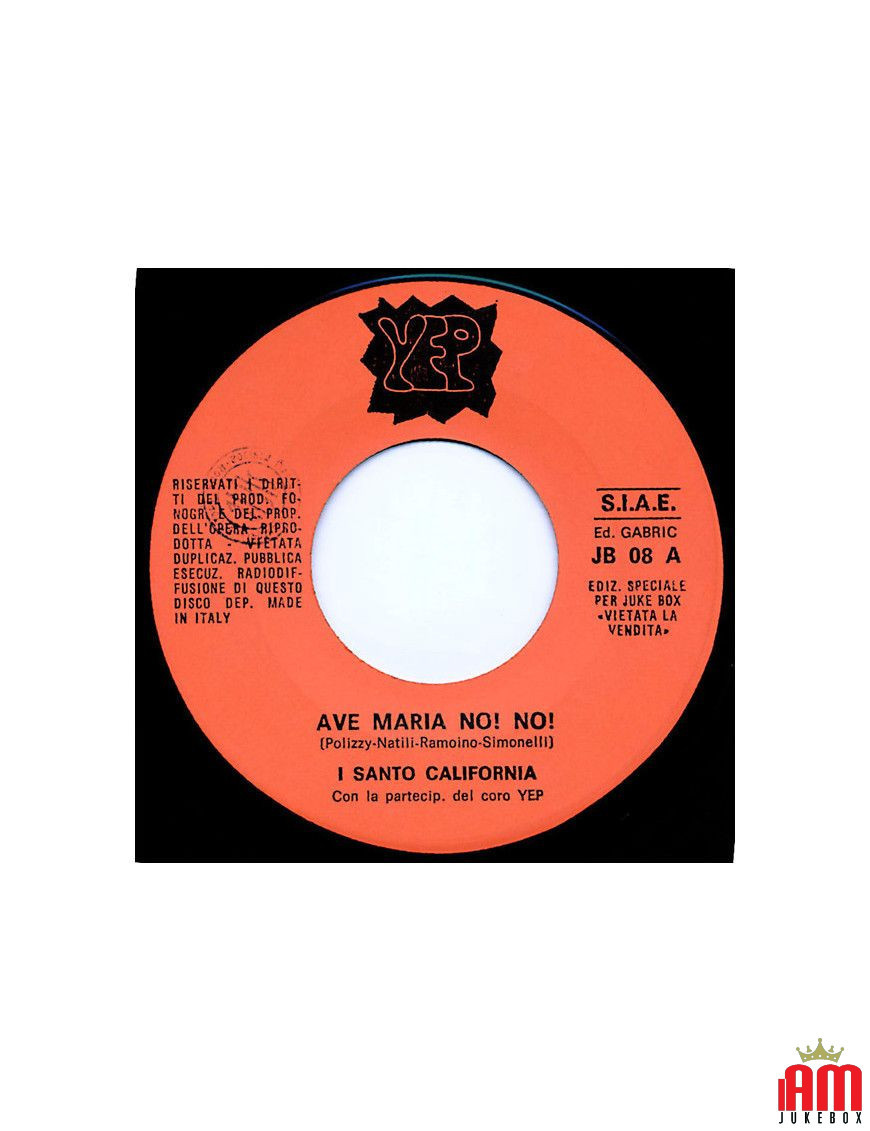 Hail Mary No! No! Donna Libera [I Santo California,...] - Vinyl 7", 45 RPM, Jukebox [product.brand] 1 - Shop I'm Jukebox 