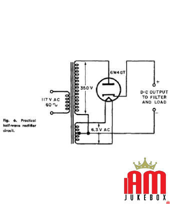 6W4GT valve Valves Marconi Condition: NOS [product.supplier] 1 Valvola 6W4GT Type: Half-wave grinding machine, vacuum Power-supp