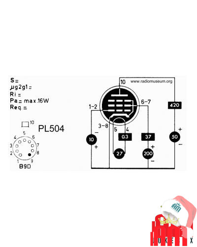 Italiano (Italian) [product.brand]Valvola PL 504 1 Valvole 1 Shop I'm Jukebox iamjukebox.it 