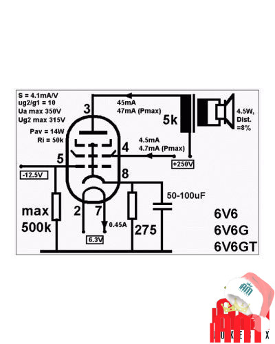 Italiano (Italian) Fivre Valvola 6V6 G 1 Valvole 1 Shop I'm Jukebox iamjukebox.it 