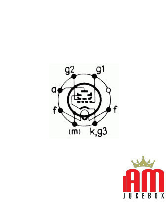 Ventilrohr 6V6g Cv509 Fivre , hergestellt in Italien