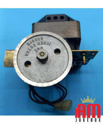 The Wurlitzer Worm Gear and Turntable Motor Assembly No. 119790 is used on the mechanisms present in the models 2600, 2610, 2700