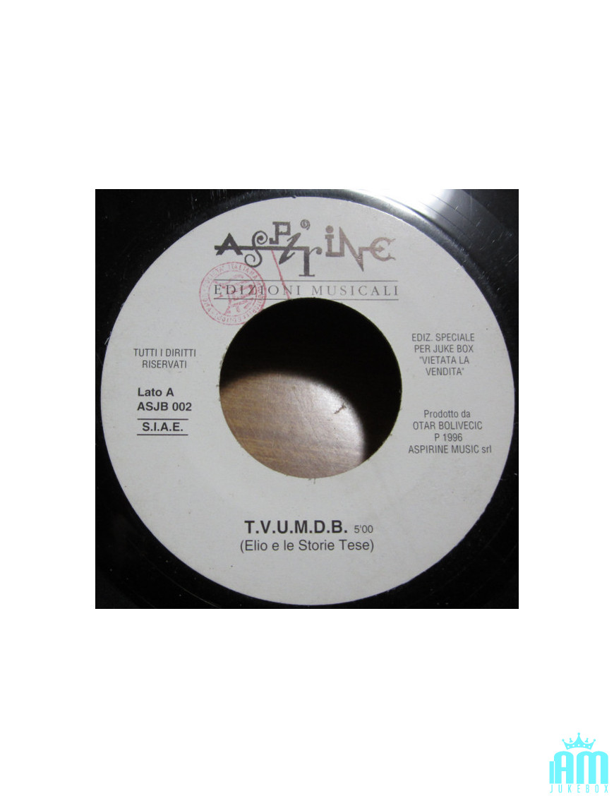 TVUMDB Mio Cuggino [Elio E Le Storie Tese] – Vinyl 7", 45 RPM, Jukebox [product.brand] 1 - Shop I'm Jukebox 