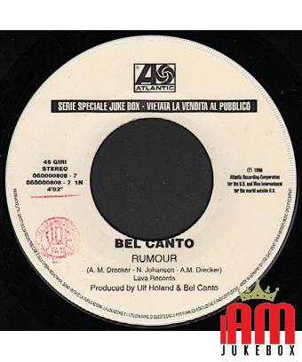Rumor Laughing [Bel Canto,...] – Vinyl 7", 45 RPM, Jukebox [product.brand] 1 - Shop I'm Jukebox 