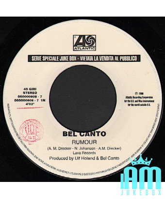 Rumor Laughing [Bel Canto,...] – Vinyl 7", 45 RPM, Jukebox [product.brand] 1 - Shop I'm Jukebox 