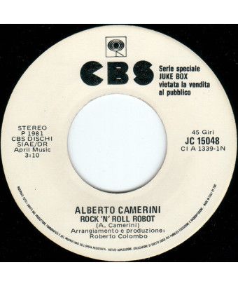 Rock 'N' Roll Robot Strada Fare [Alberto Camerini,...] – Vinyl 7", 45 RPM, Jukebox [product.brand] 1 - Shop I'm Jukebox 