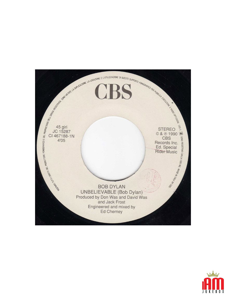 Incroyable véritable amour [Bob Dylan,...] - Vinyl 7", 45 RPM, Mispress [product.brand] 1 - Shop I'm Jukebox 