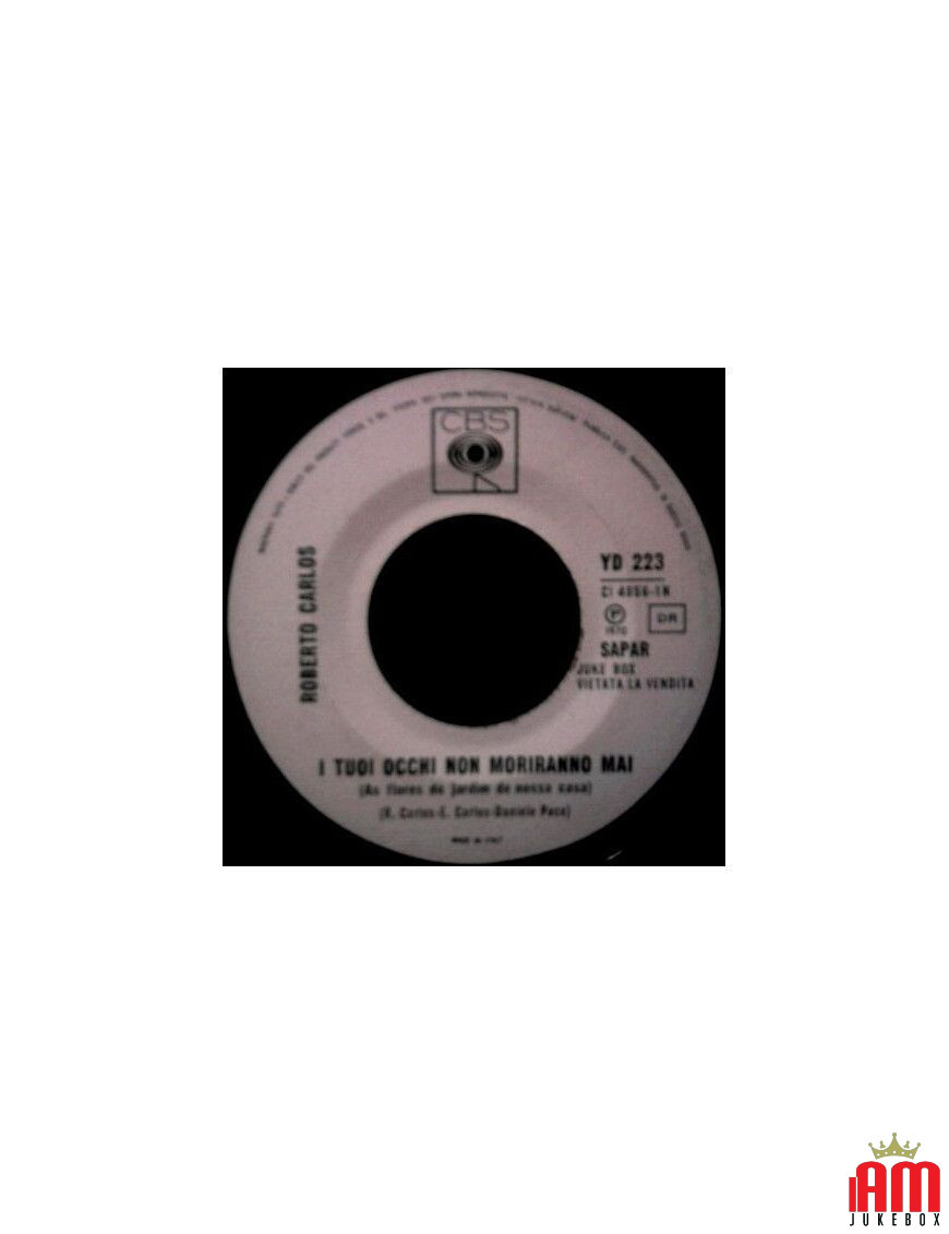 I'm A Man I Tuoi Occhi Non Moriranno Mai [Chicago (2),...] - Vinyl 7", 45 RPM, Jukebox [product.brand] 1 - Shop I'm Jukebox 