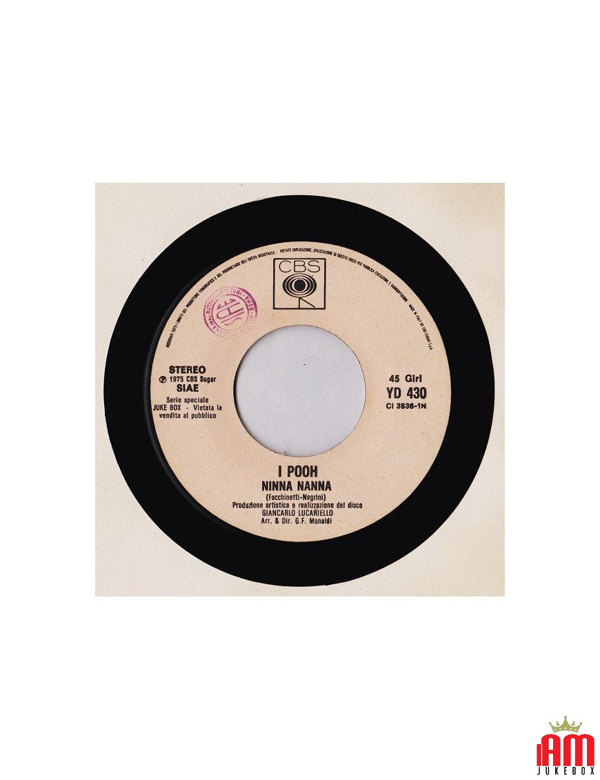 Lullaby [Pooh] - Vinyl 7", 45 RPM, Jukebox [product.brand] 1 - Shop I'm Jukebox 