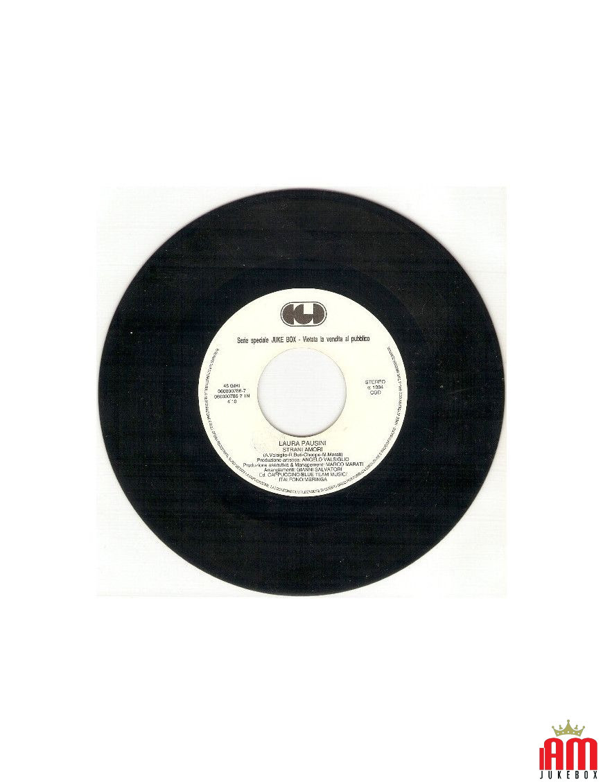 Strani Amori Se Mi Ami [Laura Pausini,...] - Vinyl 7", 45 RPM, Jukebox [product.brand] 1 - Shop I'm Jukebox 