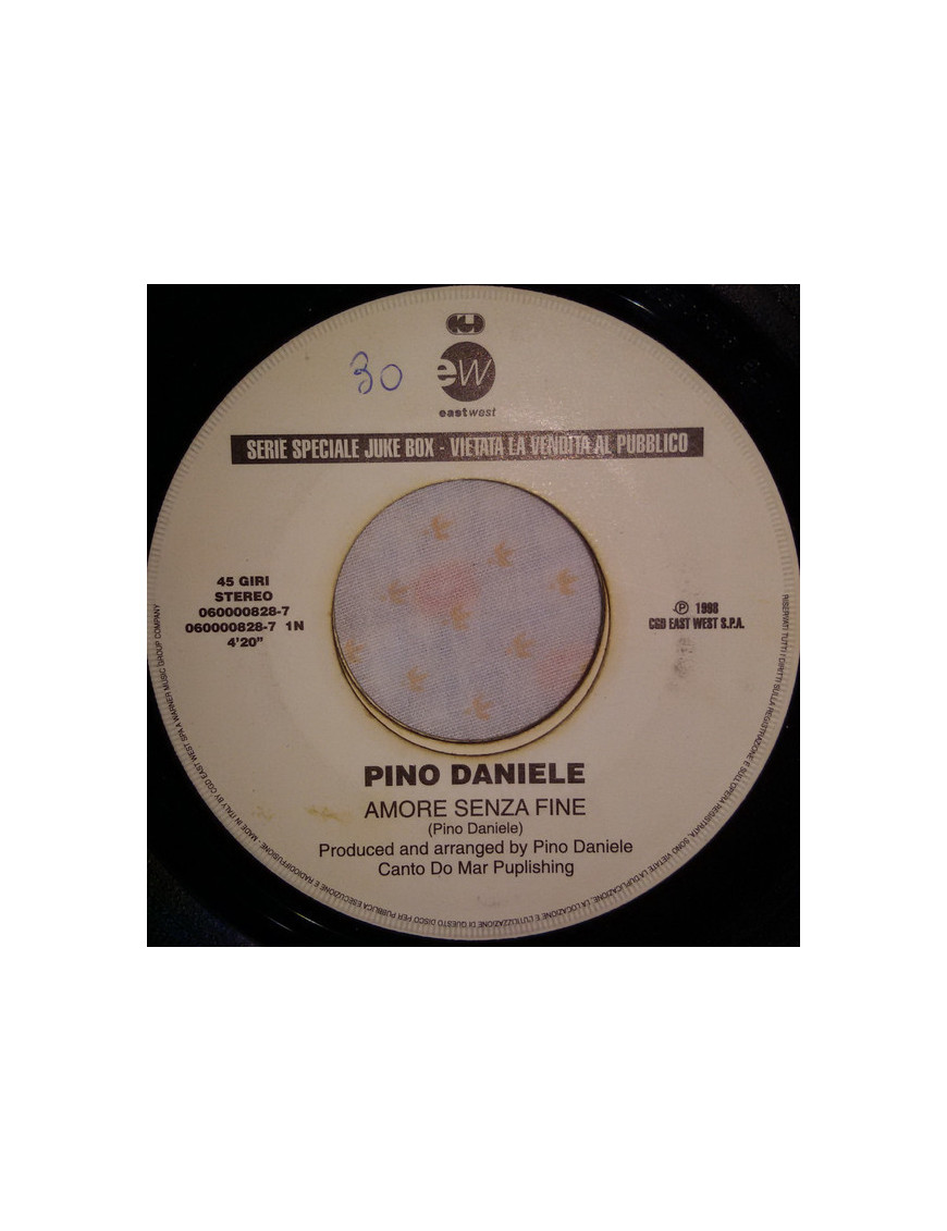 Amore Senza Fine   Passeggiando Col Mio Cane [Pino Daniele,...] - Vinyl 7", 45 RPM, Jukebox