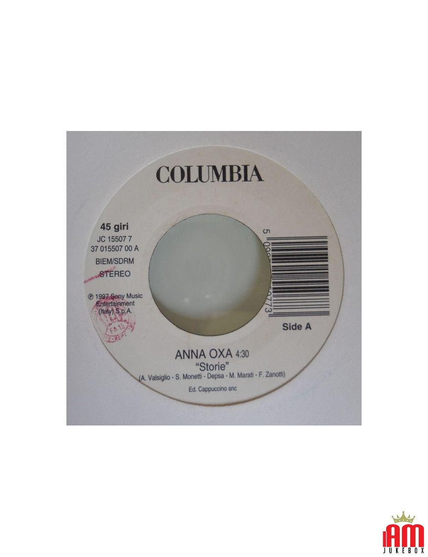 Stories When Evening Comes [Anna Oxa,...] - Vinyl 7", 45 RPM, Jukebox [product.brand] 1 - Shop I'm Jukebox 