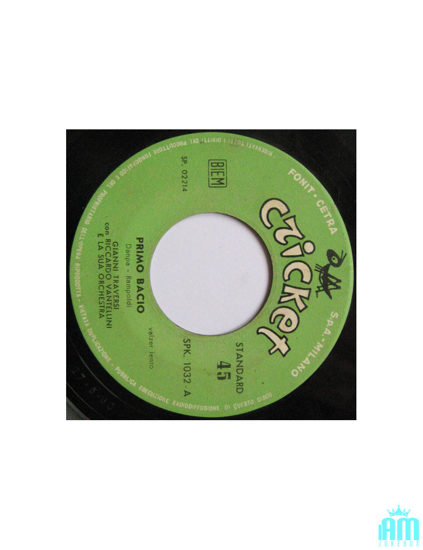 First Kiss [Gianni Traversi,...] - Vinyl 7", 45 RPM [product.brand] 1 - Shop I'm Jukebox 