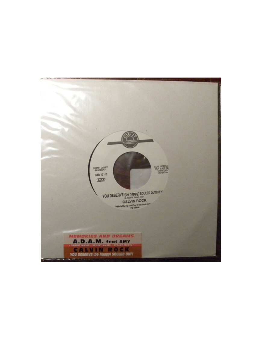 Souvenirs et rêves que vous méritez (Be Happy) [ADAM,...] - Vinyl 7", 45 RPM, Jukebox [product.brand] 1 - Shop I'm Jukebox 