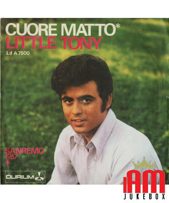 Cuore Matto [Little Tony] - Vinyle 7", 45 tours [product.brand] 1 - Shop I'm Jukebox 