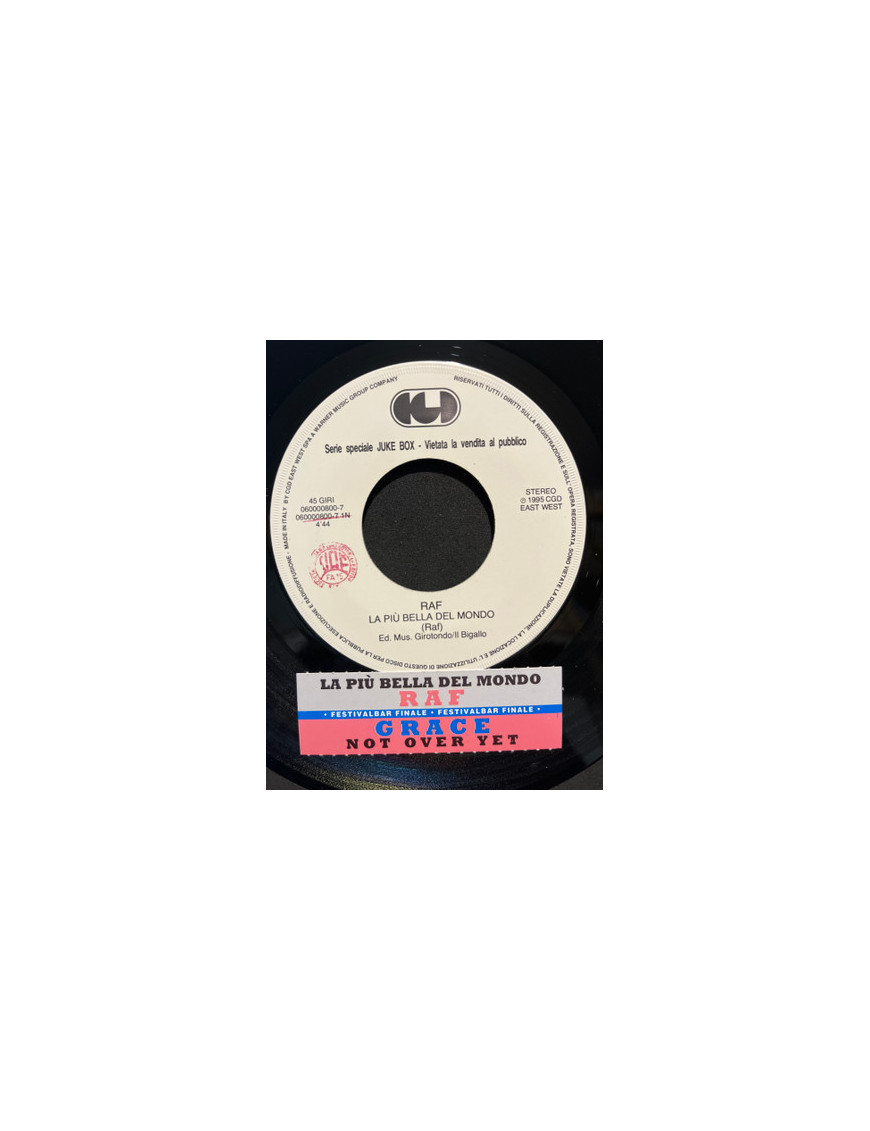 La Piu Bella Del Mondo   Not Over Yet [RAF (5),...] - Vinyl 7", 45 RPM, Jukebox