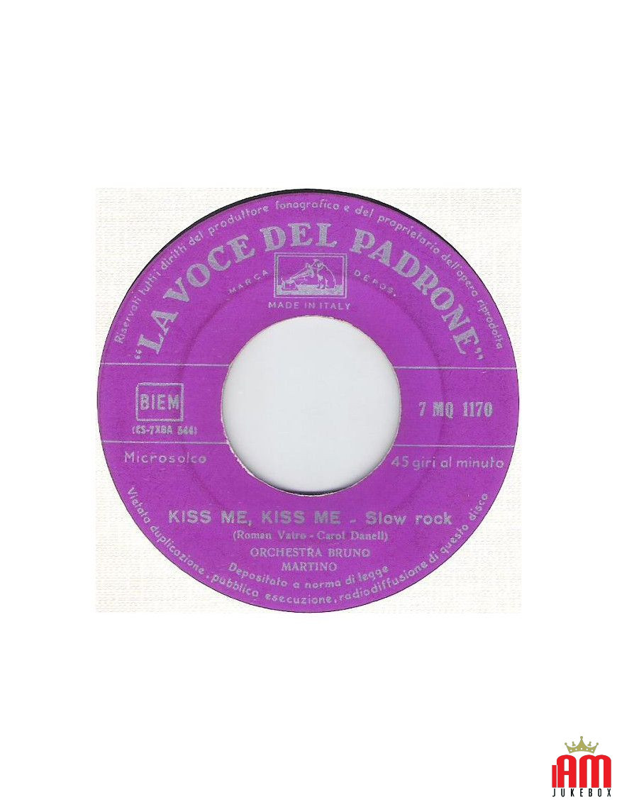 Kiss Me, Kiss Me Nel Duemila [Orchestra Bruno Martino] – Vinyl 7", 45 RPM [product.brand] 1 - Shop I'm Jukebox 