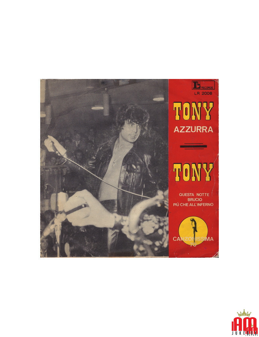 Azzurra [Little Tony] - Vinyle 7", 45 tours, stéréo [product.brand] 1 - Shop I'm Jukebox 